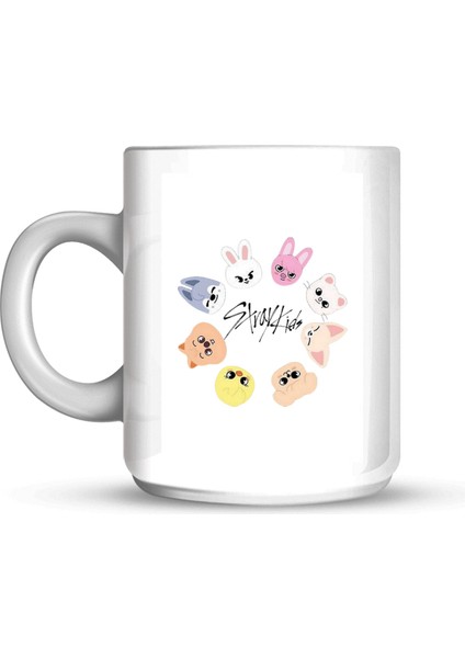 Skzoo Friends Özel Tasarım Porselen Kupa Beyaz