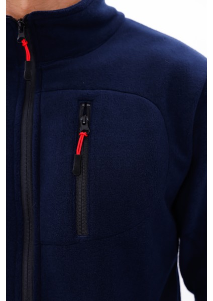 Erkek Biyeli Fermuarlı Spor Polar Ceket indirimleri