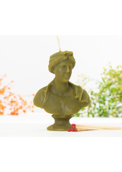 Antik Yunan Genç Kadın Temalı Balmumu Mum