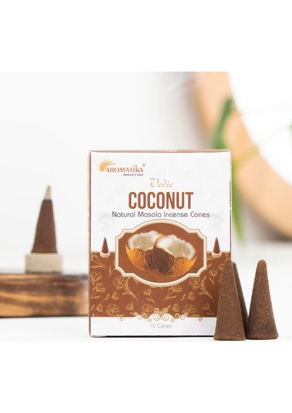 Hindistan Cevizi Aromalı Konik Tütsü