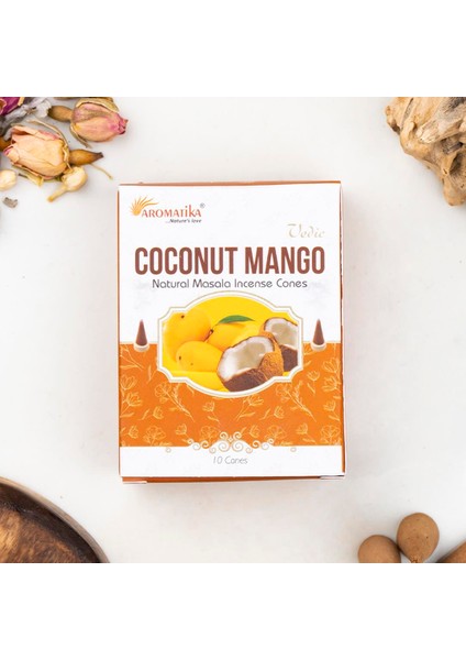 Hindistan Cevizi & Mango Aromalı Konik Tütsü fiyatları