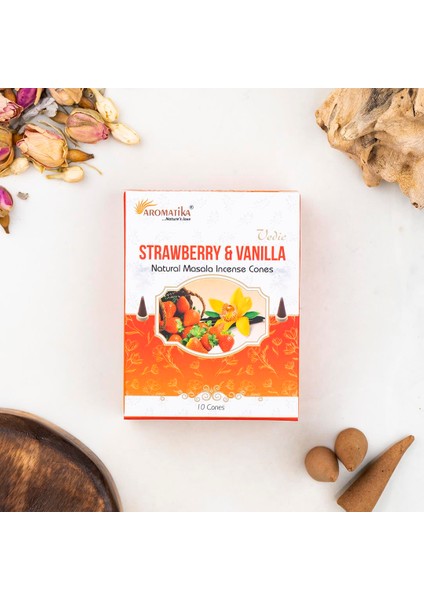 Çilek & Vanilya Aromalı Konik Tütsü fiyatları
