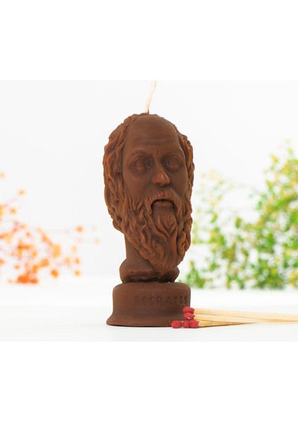 Socrates Temalı (Sıcak Temalı) Balmumu Mum