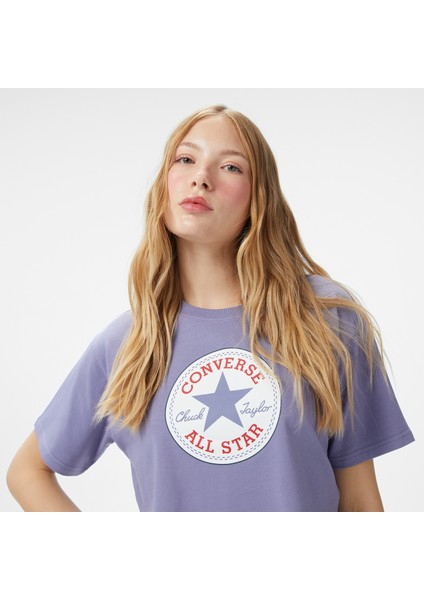 Baskılı Kadın Mor T-SHIRT.M6N fırsatları