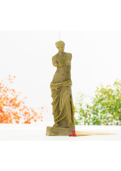 Helenistik Temalı Organik Balmumu Mum (Sıcak Döküm)