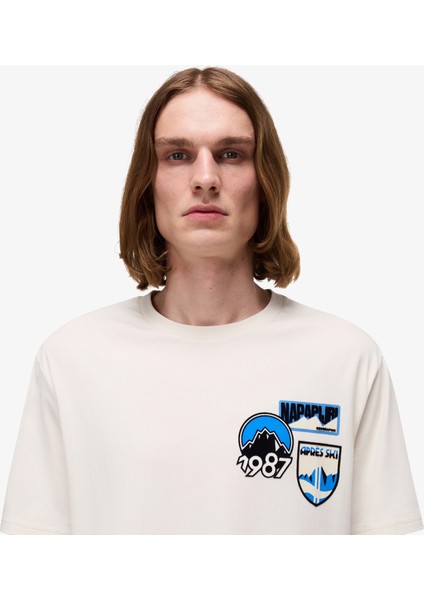 S-Montepiana Erkek Bej T-Shirt.-