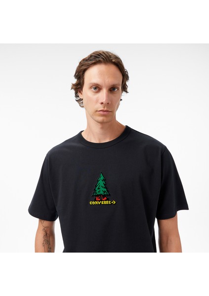 Baskılı Erkek Siyah T-Shirt.blk fırsatları