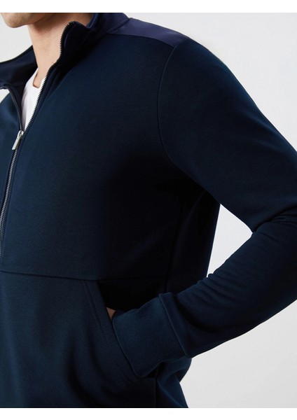 Lcwaıkıkı Basic Lacivert Dik Yaka Uzun Kollu Erkek Fermuarlı Sweatshirt modelleri