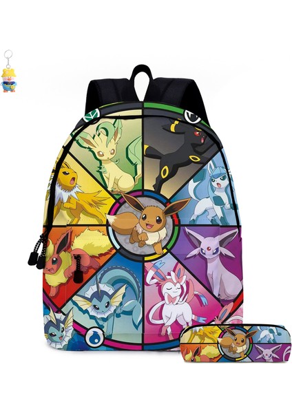 Karikatür Sırt Çantası Iki Parçalı Anime Öğrenci Okul Çantası Kalem Çantası Büyük Kapasiteli Okul (Yurt Dışından)