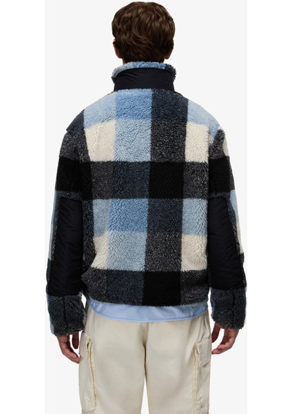 T-Montepiana Erkek Mavi Polar Ceket.- modelleri