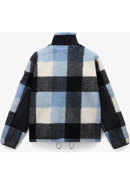 T-Montepiana Erkek Mavi Polar Ceket.-