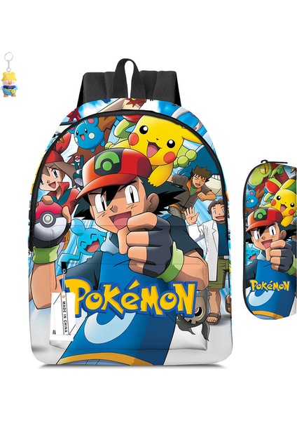 Karikatür Sırt Çantası Iki Parçalı Anime Öğrenci Okul Çantası Kalem Çantası Büyük Kapasiteli Okul (Yurt Dışından)