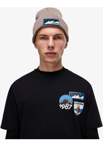 S-Montepiana Erkek Siyah T-Shirt.-