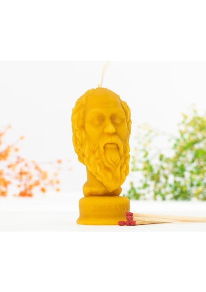 Socrates Temalı (Sıcak Temalı) Balmumu Mum