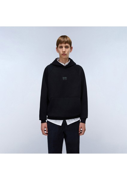 B-Elevated Logo Erkek Siyah Sweatshirt.-