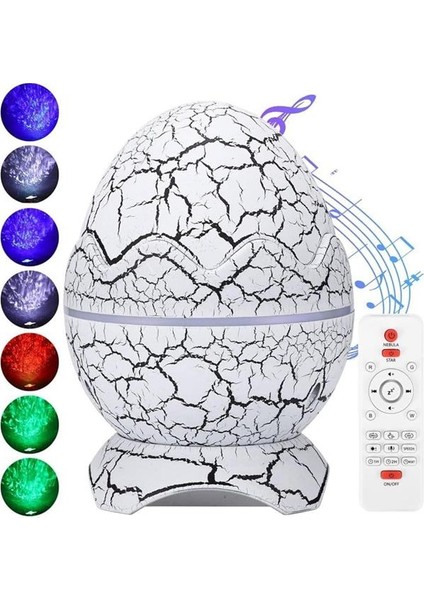Msa-Shop Gece Lambası Yumurta Işık Speaker Yeni Nesil Dinozor Yumurtası Görünümlü fırsatları