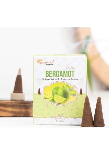 Bergamot Aromalı Konik Tütsü