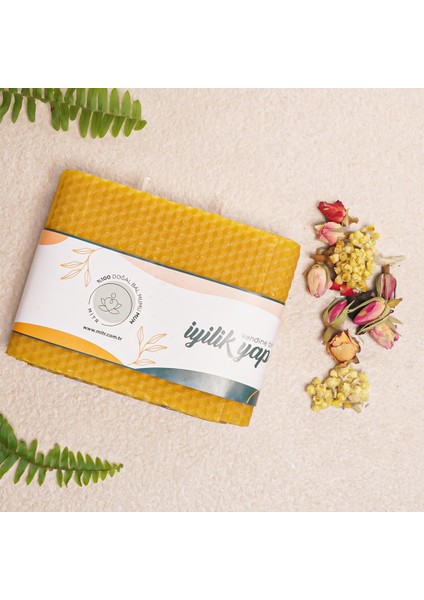 Basık Organik Balmumu Mum