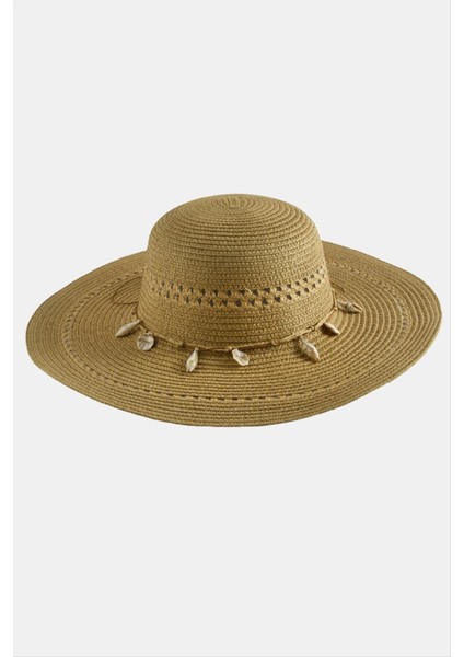 Msa-Shop Deniz Kabuğu Hasır Şapka-Siyah