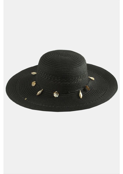 Msa-Shop Deniz Kabuğu Hasır Şapka-Siyah fiyatları