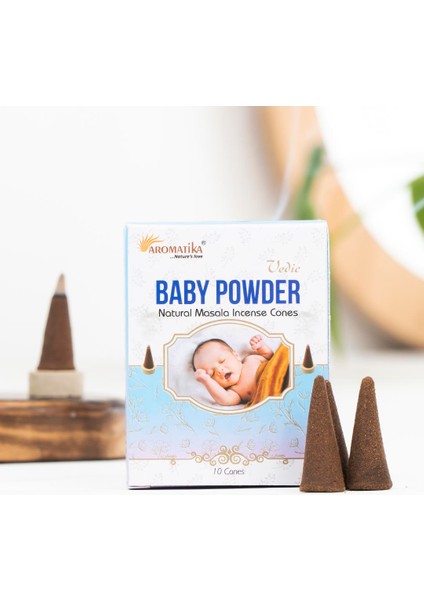 Baby Powder Aromalı Konik Tütsü