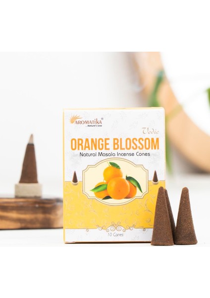 Portakal Çiçegi Aromalı Konik Tütsü