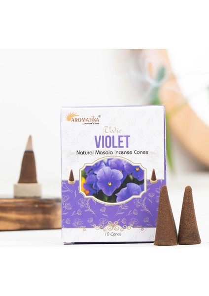 Menekşe Aromalı Konik Tütsü