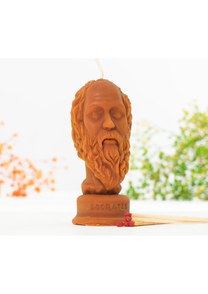 Socrates Temalı (Sıcak Temalı) Balmumu Mum