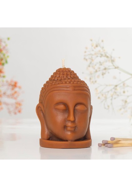 Buddha Kafası Dökme Balmumu Mum