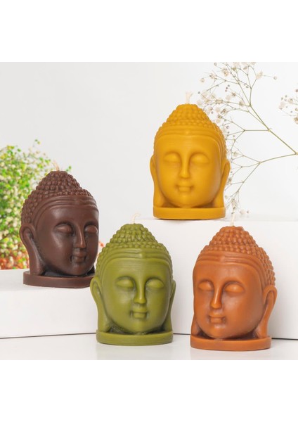 Buddha Kafası Dökme Balmumu Mum indirimleri