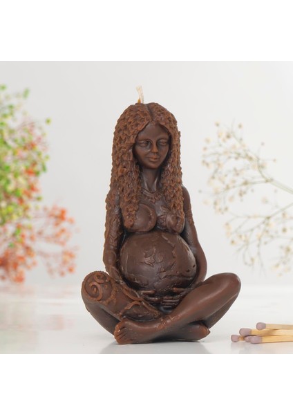 Gaia Temalı Doğal (Dökme) Balmumu Mum