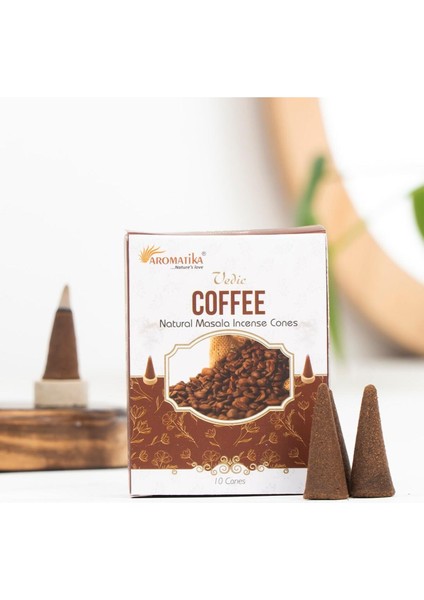 Kahve Aromalı Organik Kömürsüz Konik Tütsü fiyatları