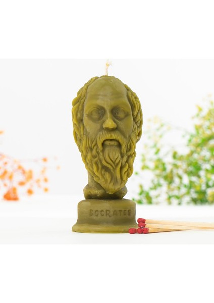 Socrates Temalı (Sıcak Temalı) Balmumu Mum