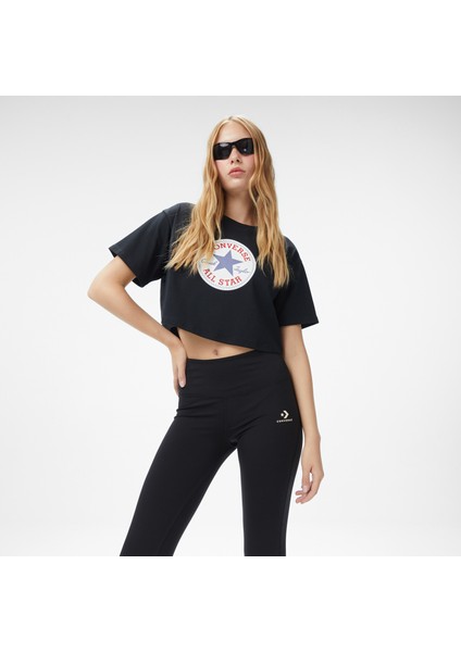 Baskılı Kadın Siyah T-Shirt.blk