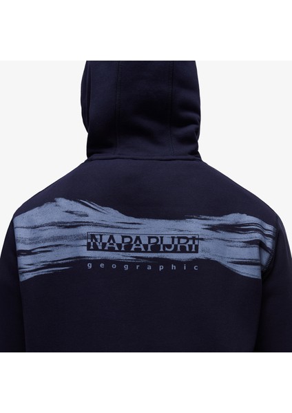 B-Back Graphic Erkek Mavi Sweatshirt.-