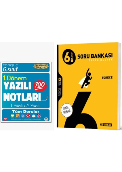 6. Sınıf Yazılı Notları 1. Dönem 1 ve 2. Yazılı ve Hız Yayınları 6. Sınıf Türkçe Soru Bankası
