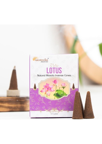 Lotus Aromalı Konik Tütsü
