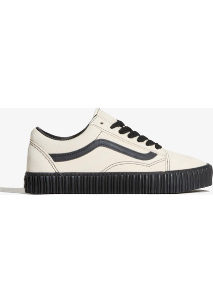 Old Skool Creeper Unisex Beyaz Spor Ayakkabı.-
