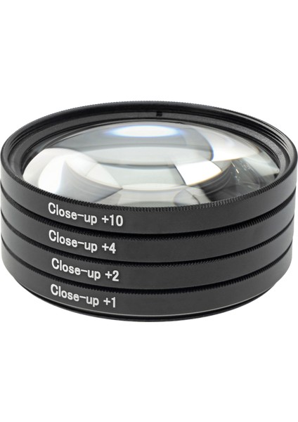 49MM Close-Up Filtre Seti – 4’lü (+1, +2, +4, +10) Optik Cam, Metal Çerçeve, Taşıma Çantalı modelleri