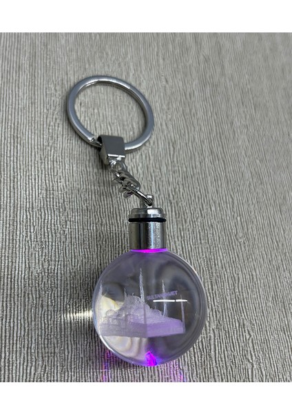 Anahtarlık Kristal Ledli Sultanakmet Tasarımlı