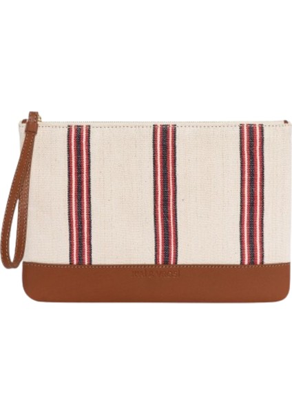 Apollon - Taba Deri Renkli Dokuma Kumaş Portföy