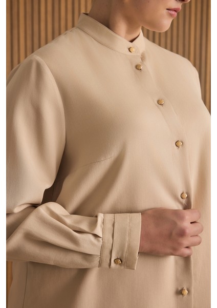 Hakim Yaka Tencel Bluz fırsatları