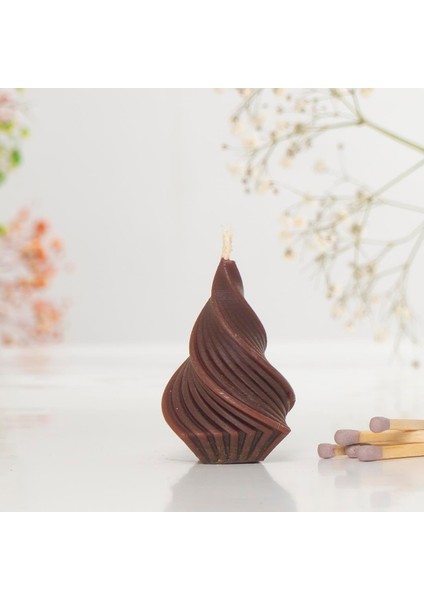 Çam Ağacı Temalı Organik Balmumu Mum (Sıcak Döküm)