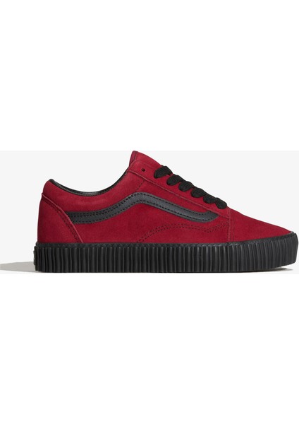 Old Skool Creeper Unisex Bordo Spor Ayakkabı.-