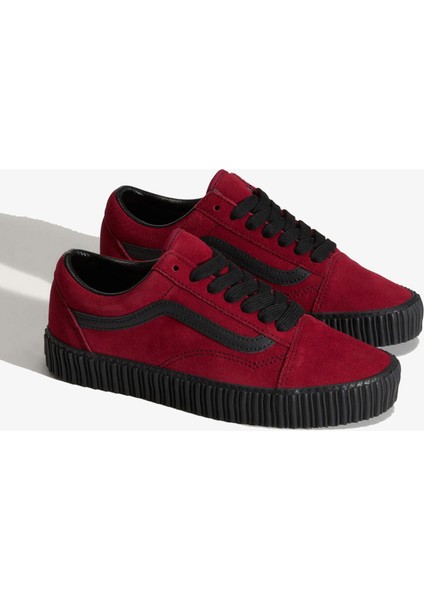Old Skool Creeper Unisex Bordo Spor Ayakkabı.- fiyatları
