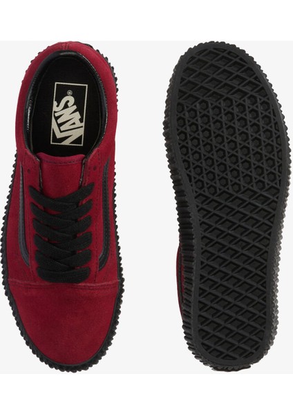 Old Skool Creeper Unisex Bordo Spor Ayakkabı.- indirimleri