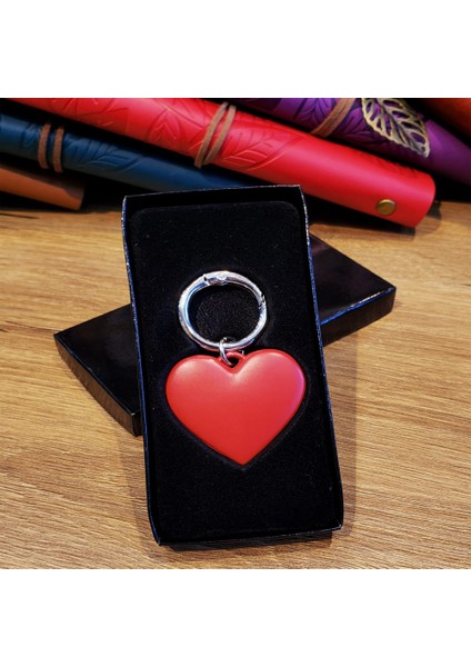 Anahtarlık Kırmızı Kalp Metal