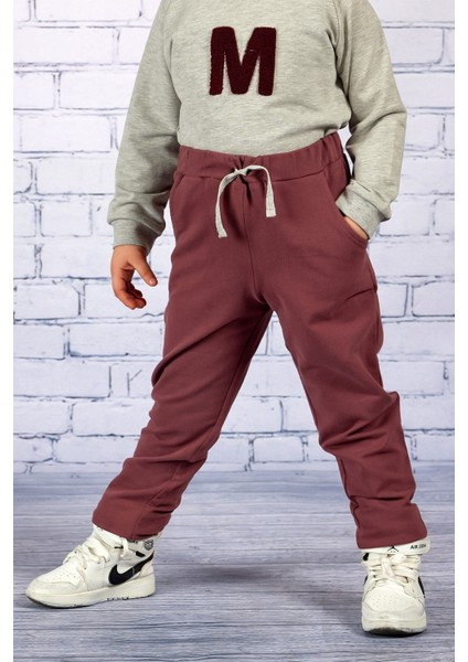 Erkek Çocuk Bordo Eşofman Altı (2-7yaş) modelleri