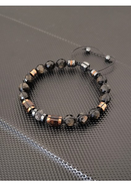 925 Ayar Gümüş-Küp Damla Kehribar-Kristal Kesim 8 mm Gold Obsidyen Doğaltaş Bileklik Takı Aksesuar Erkek Bileklik modelleri