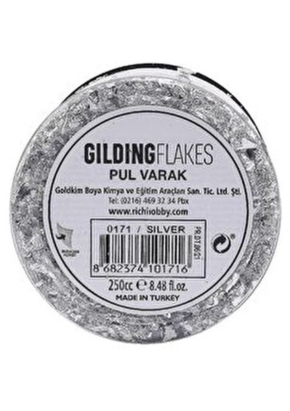 Gümüş Pul Varak 250 Cc Sanatsal Malzeme ile Parlak Dokunuşlar Yaratın fiyatları